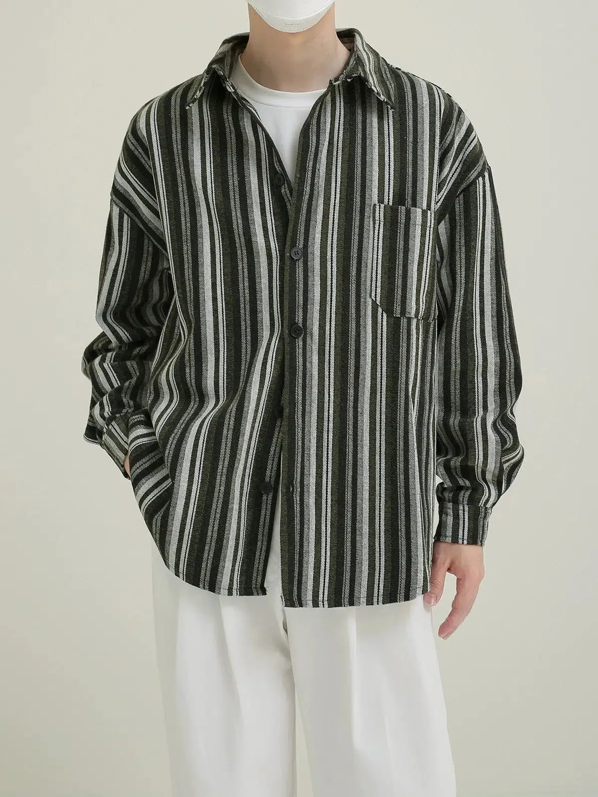 Long Sleeve Striped Shirt