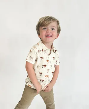 Longhorn Toddler Polo