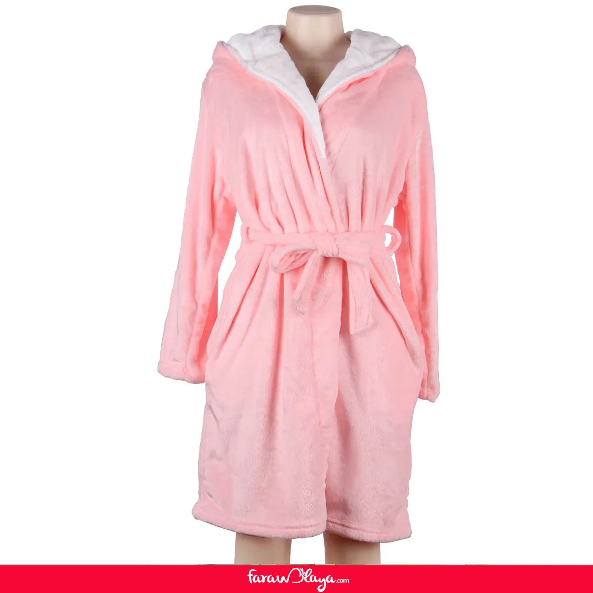 Lovely Animal Design Coral Fleece Bathrobe With Hood
