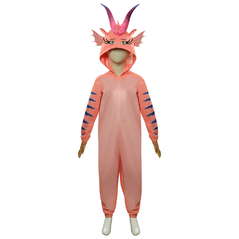 Luck The Dragon Cosplay Costume Jumpsuit Pajamas Sleepwear Outfits Halloween Carnival Suit