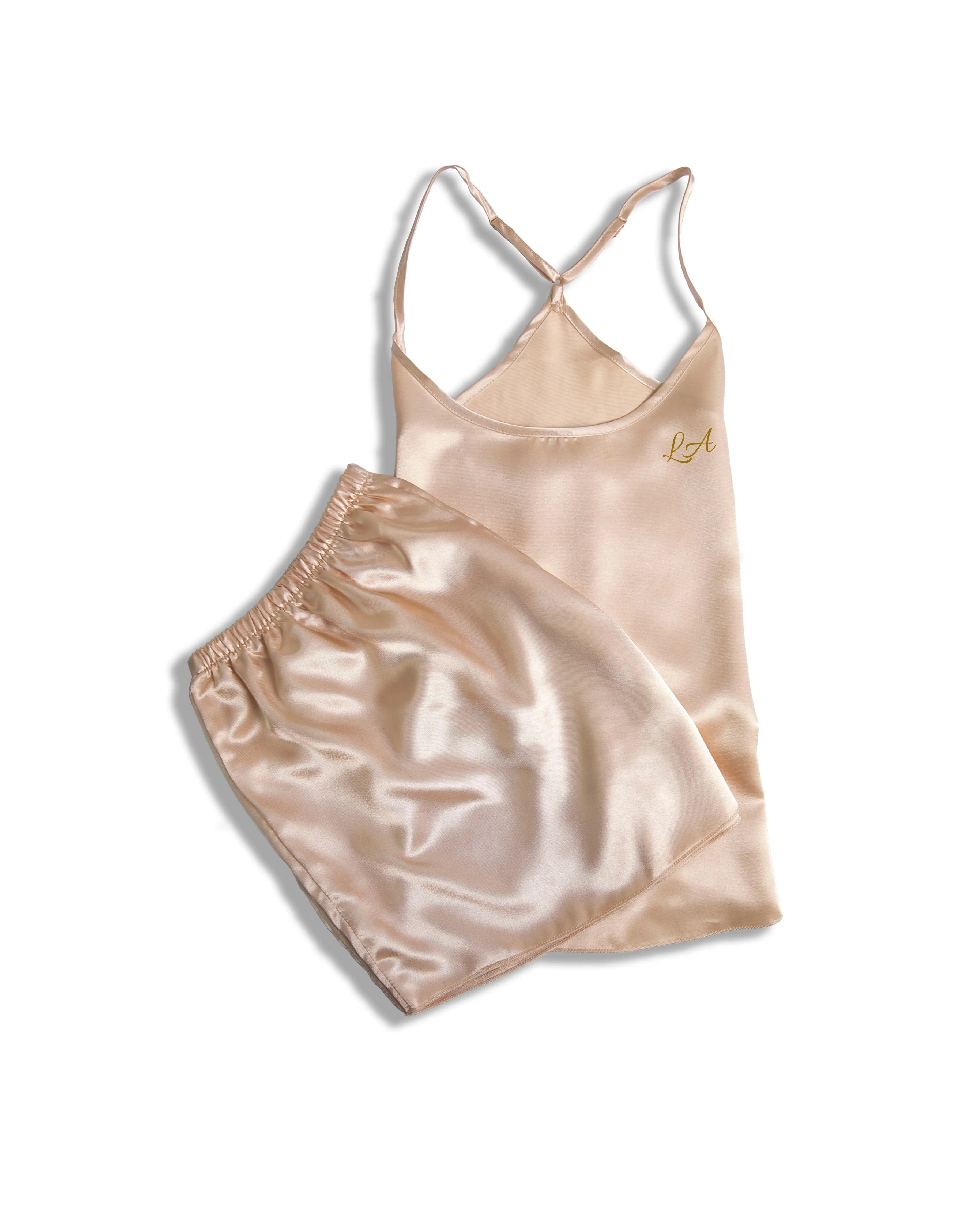 Luxe Silky Camisole Set - White
