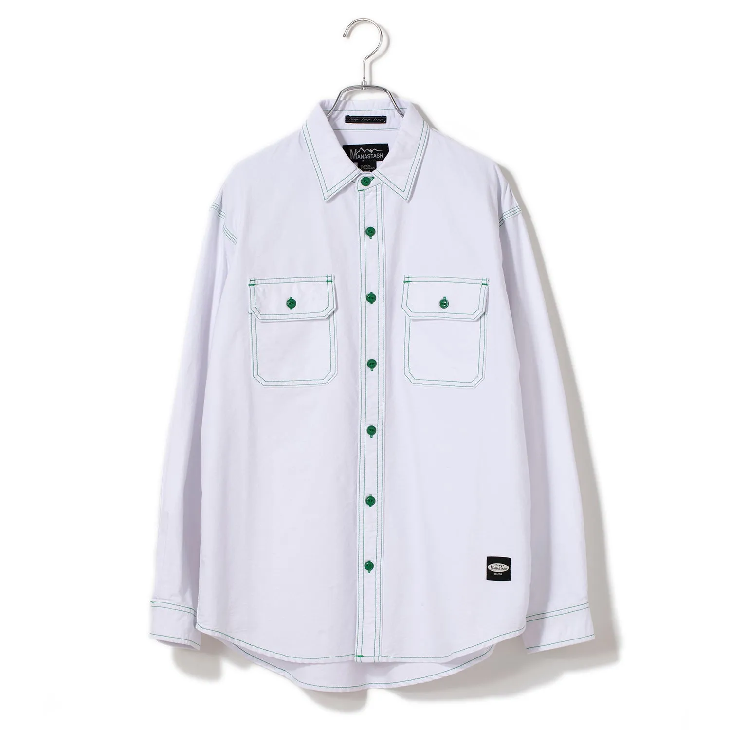 MANASTASH | マナスタッシュ　POINT COL WORK SHIRTS