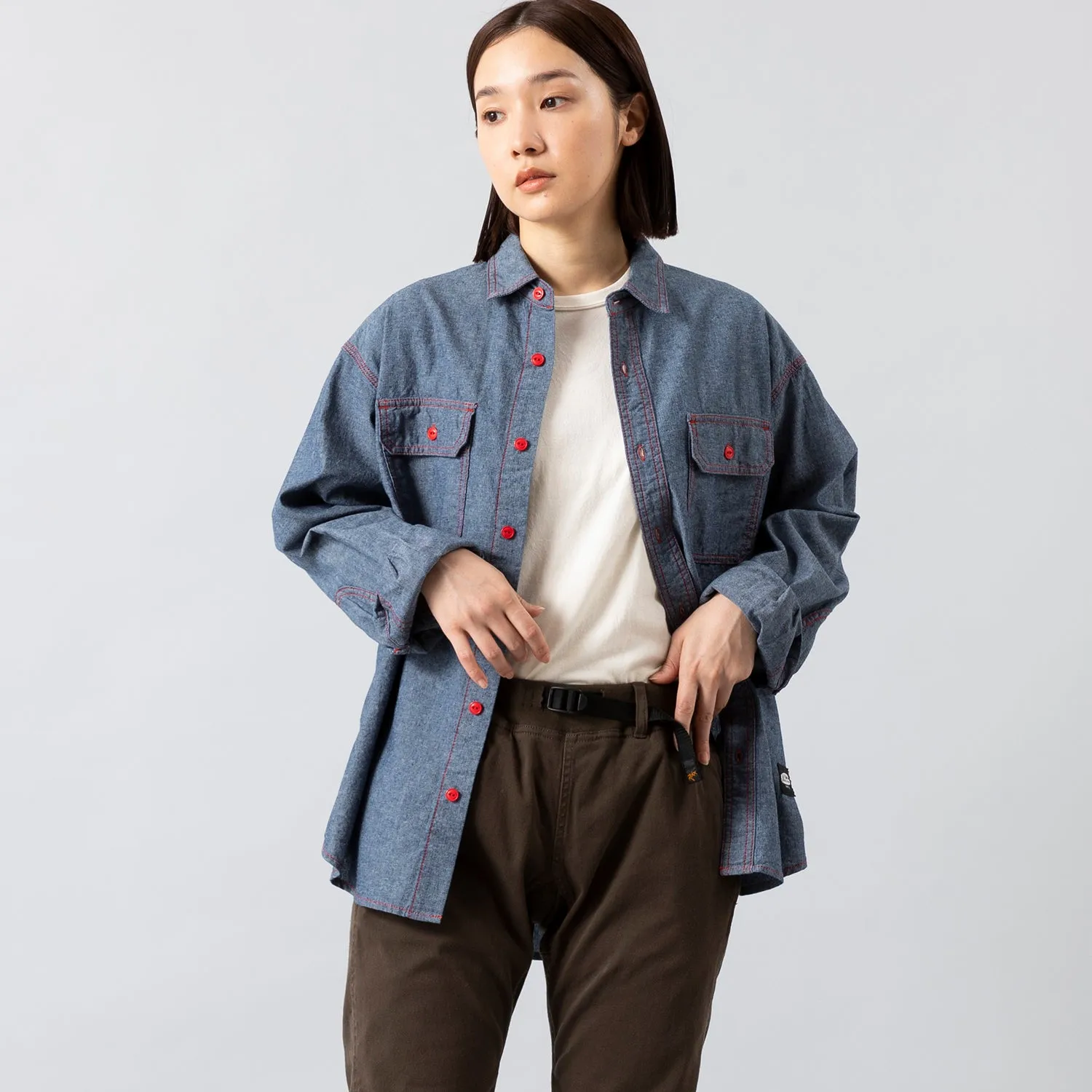 MANASTASH | マナスタッシュ　POINT COL WORK SHIRTS
