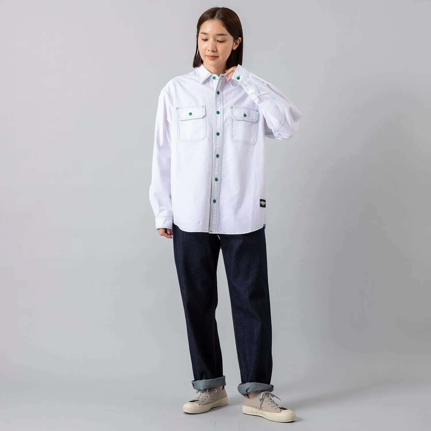 MANASTASH | マナスタッシュ　POINT COL WORK SHIRTS