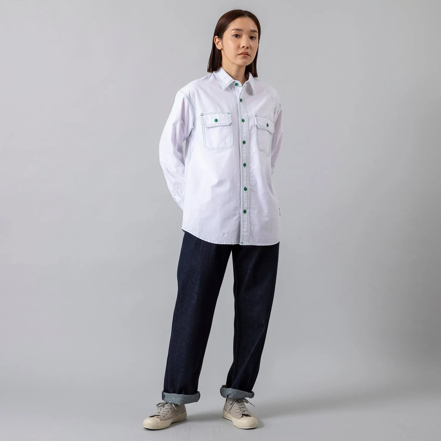 MANASTASH | マナスタッシュ　POINT COL WORK SHIRTS