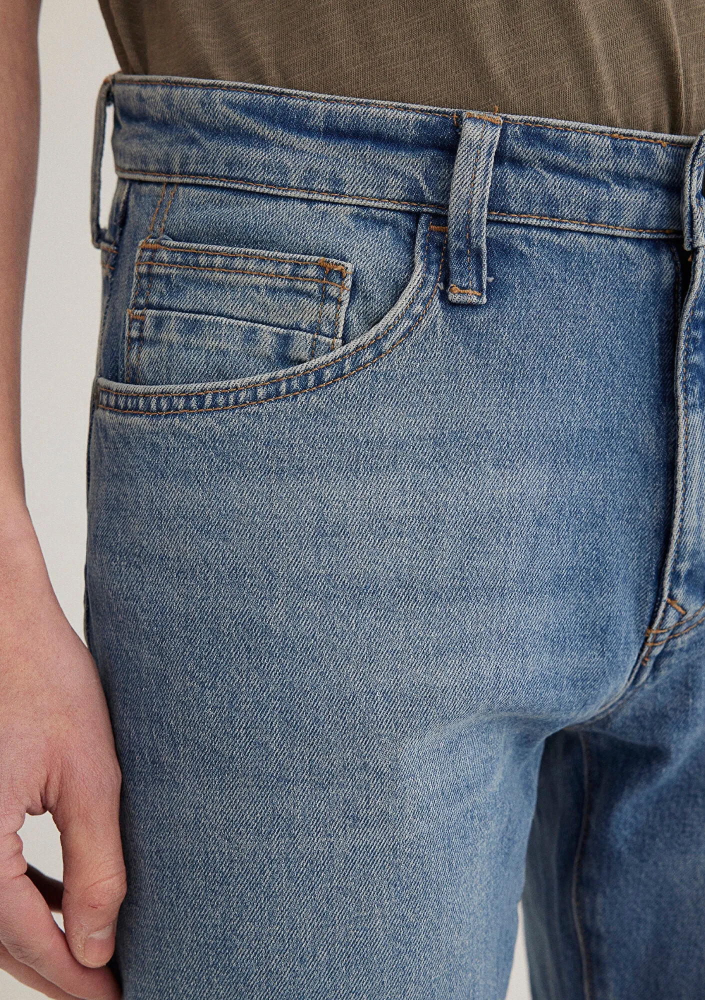 Marcus Mid Sky Blue 90s Strech Jean Pants