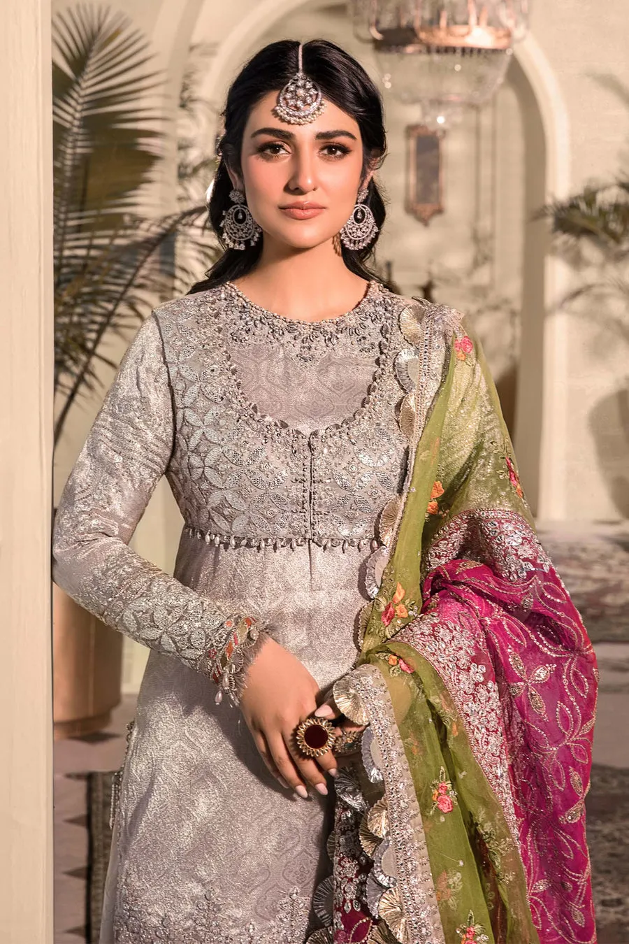 Maria B Wedding 2023 Heritage Collection | Silver BD-2601
