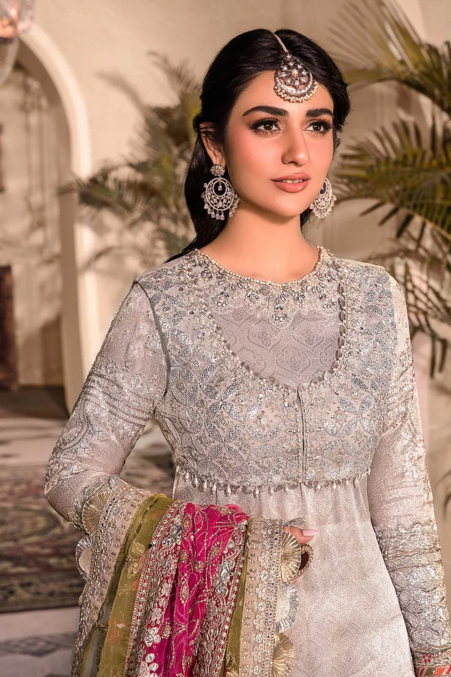 Maria B Wedding 2023 Heritage Collection | Silver BD-2601