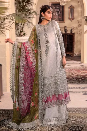 Maria B Wedding 2023 Heritage Collection | Silver BD-2601