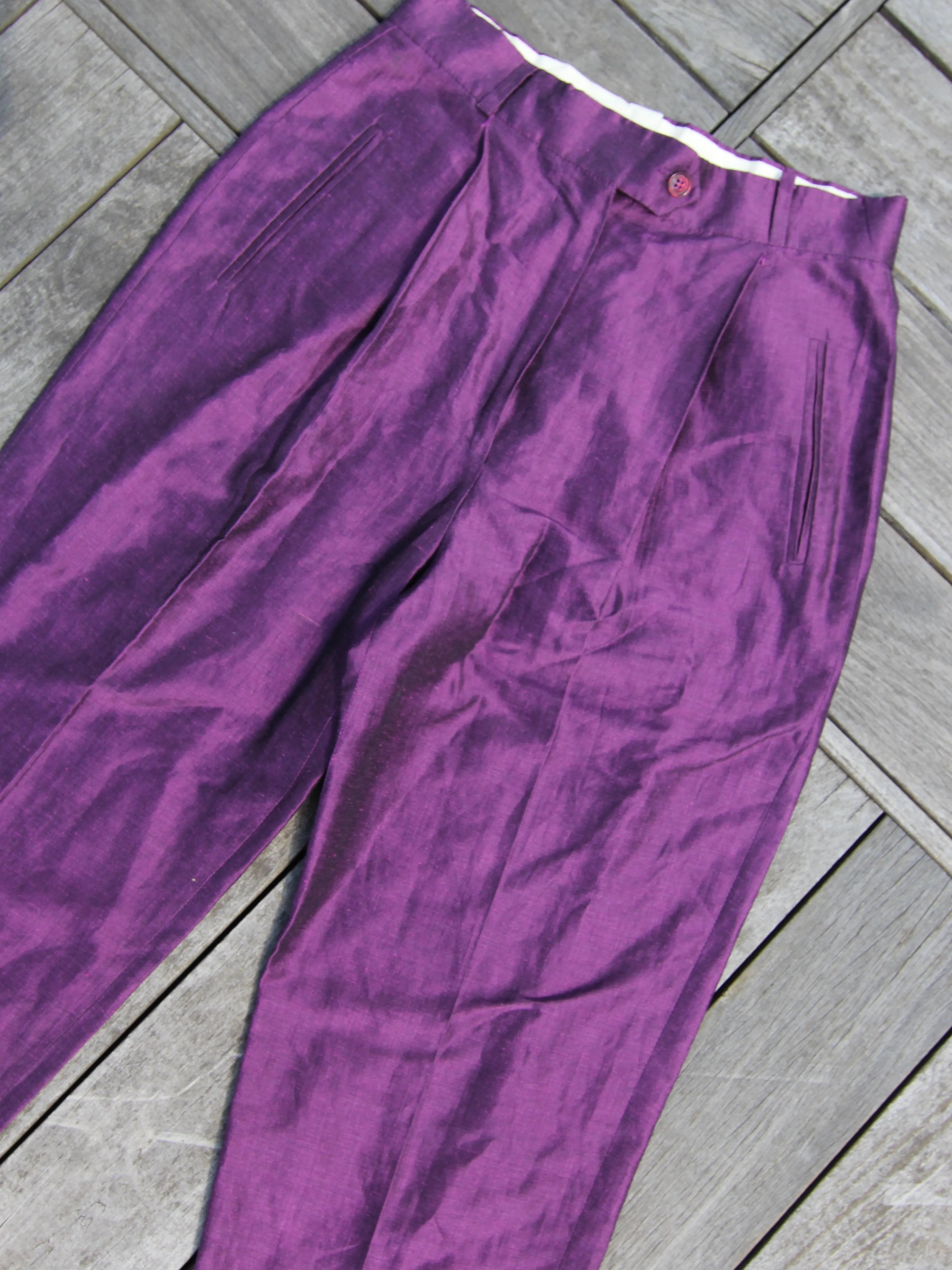 Max Mara Raspberry Linen-Silk Suit
