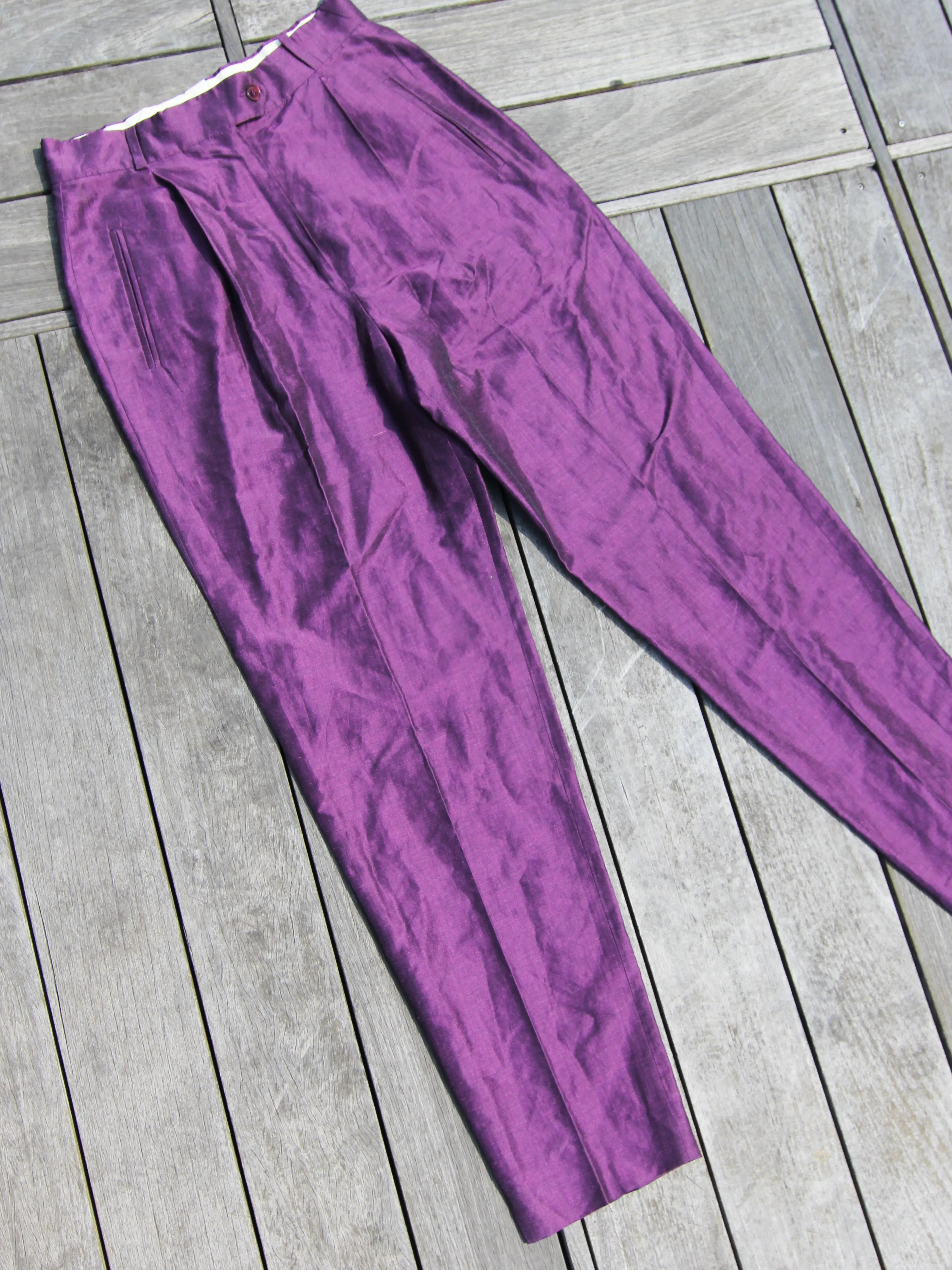 Max Mara Raspberry Linen-Silk Suit