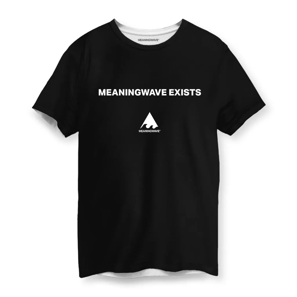 MEANINGWAVE EXISTS Men's Cotton T-Shirt