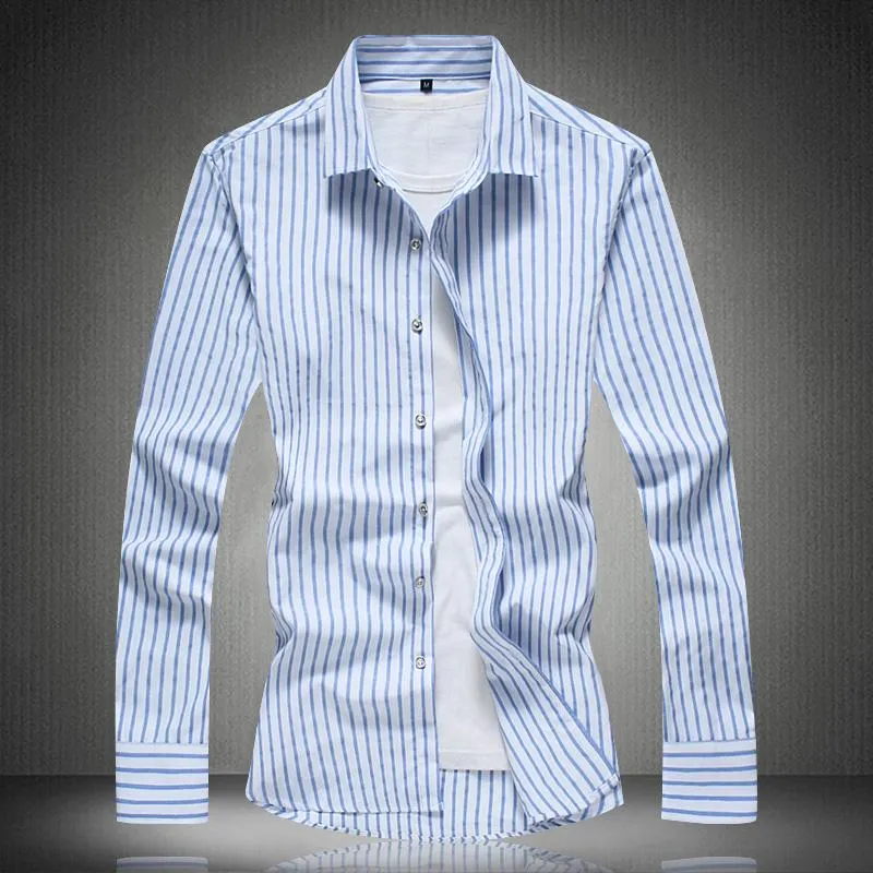 Men's Fashion Striped Dress Shirt