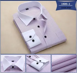 Men's Fashion Striped Dress Shirt