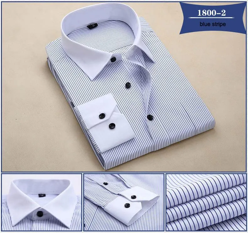 Men's Fashion Striped Dress Shirt