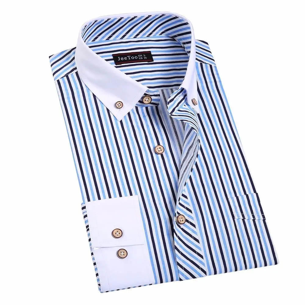 Men's Fashion Striped Dress Shirt