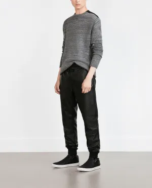 Men's Genuine Leather Jogger Pants MP26