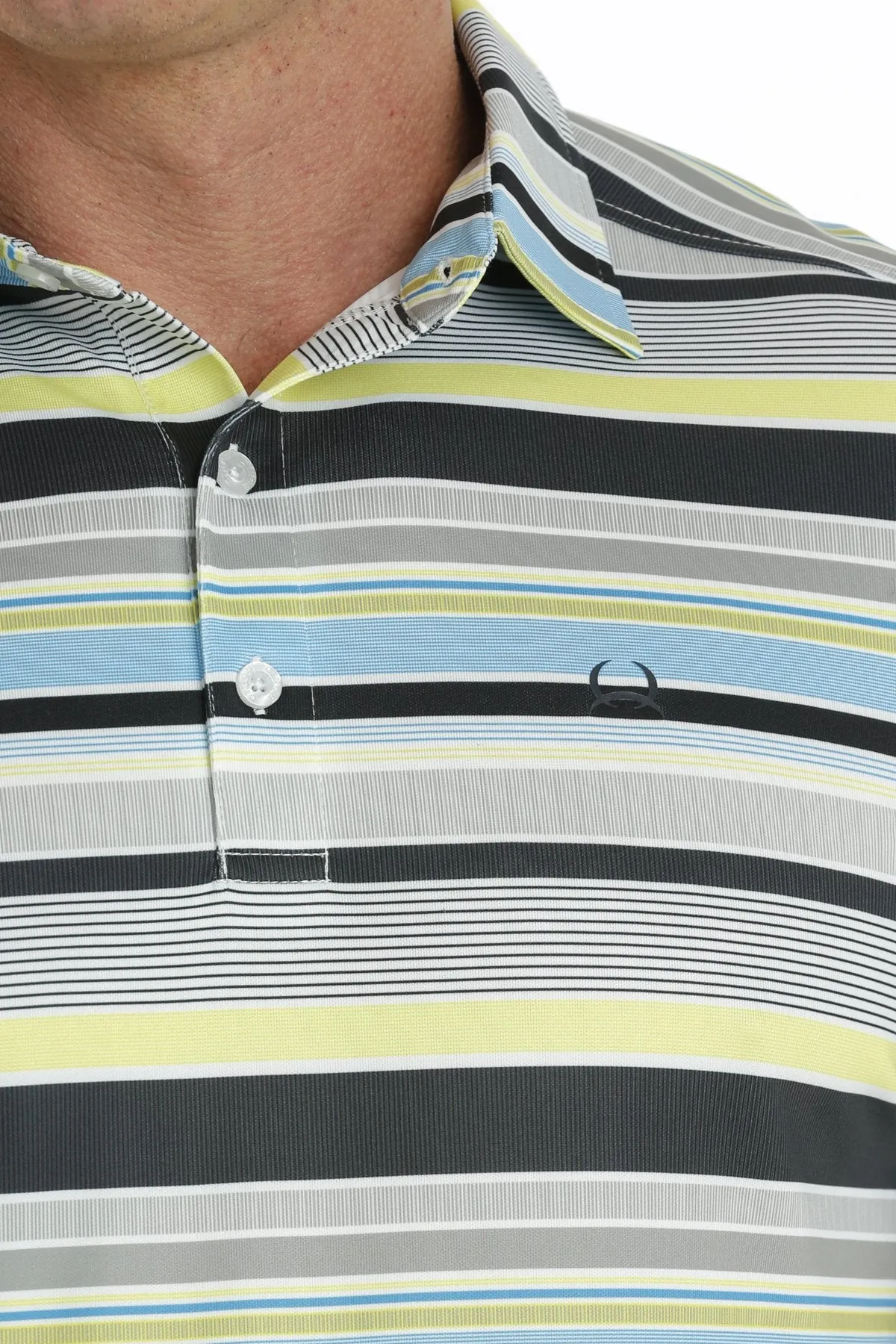 MENS MULTI STRIPE ARENAFLEX POLO SHIRT
