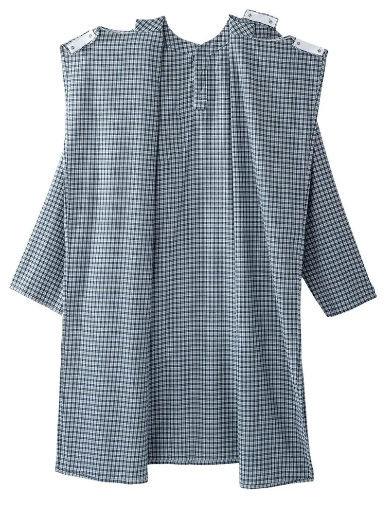 Men's Open Back Nightgown for Elderly