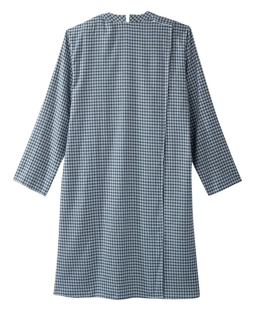 Men's Open Back Nightgown for Elderly