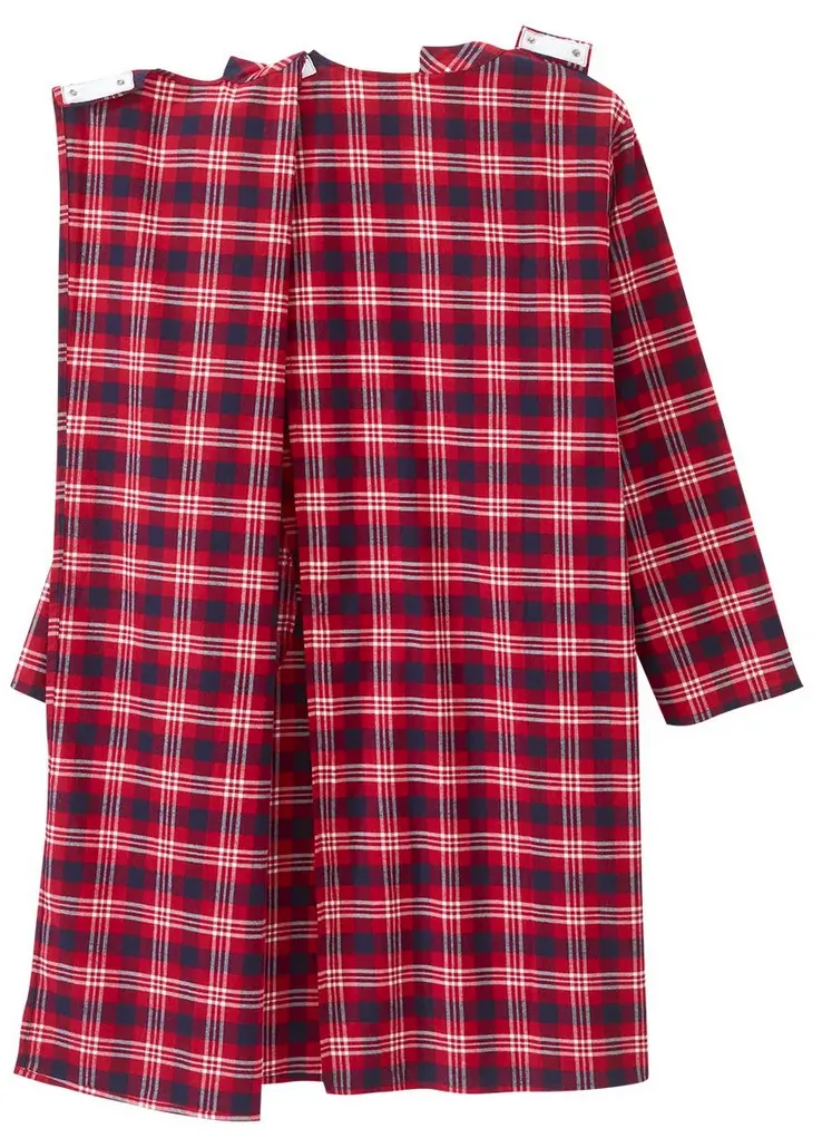 Men's Open Back Nightgown for Elderly