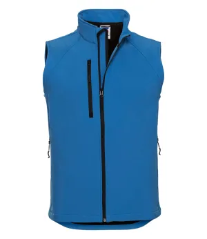 Men's Premium 3 Layer Soft Shell Gilet - Azure