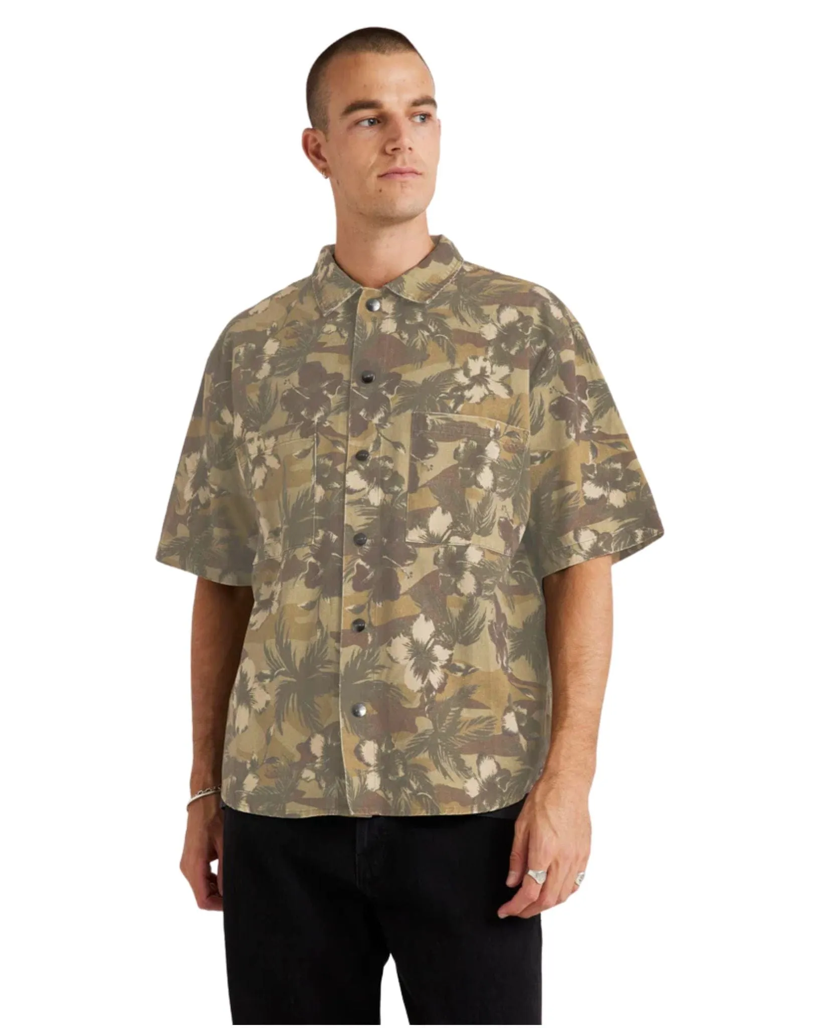 Mens Rover Ss Shirt - Camo