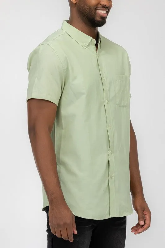 Men's Short Sleeve Button Down Shirts
