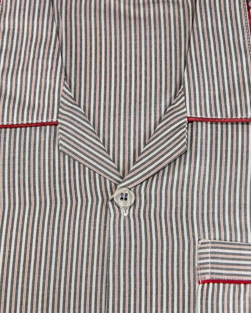 Mens Wedding Nightdress - Striped Design Nightwear By Hy-Brow Plus High Classic