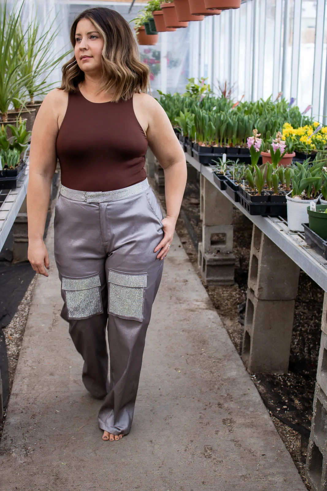 Metallica Rhinestone Cargo Pants