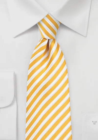 Meyer Lemon Summer Striped Necktie
