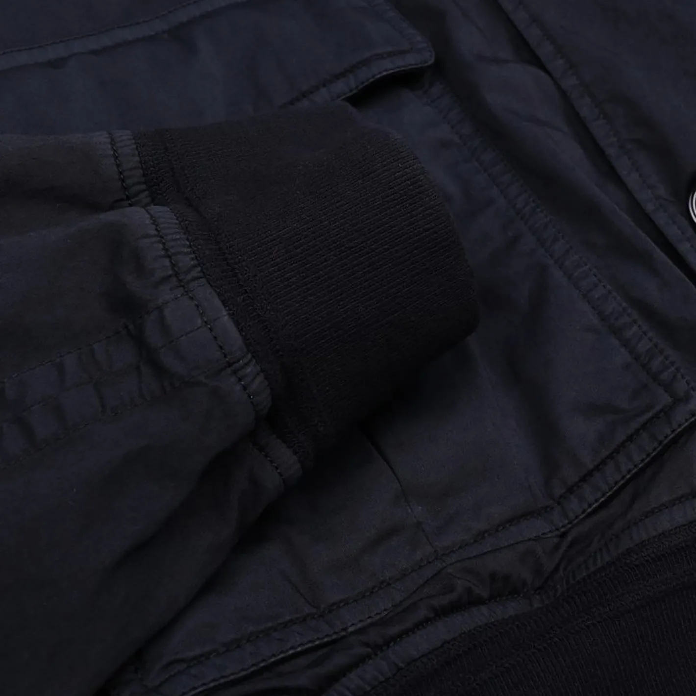 Midnight Blue Cotton Nylon Unlined Valstarino Jacket