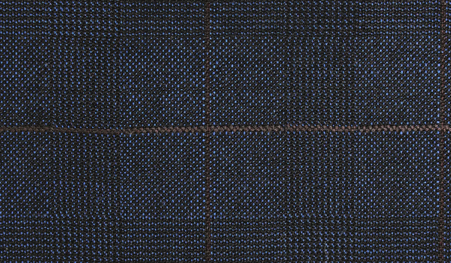 Midnight Blue with Brown Prince of Wales Check Short Suit