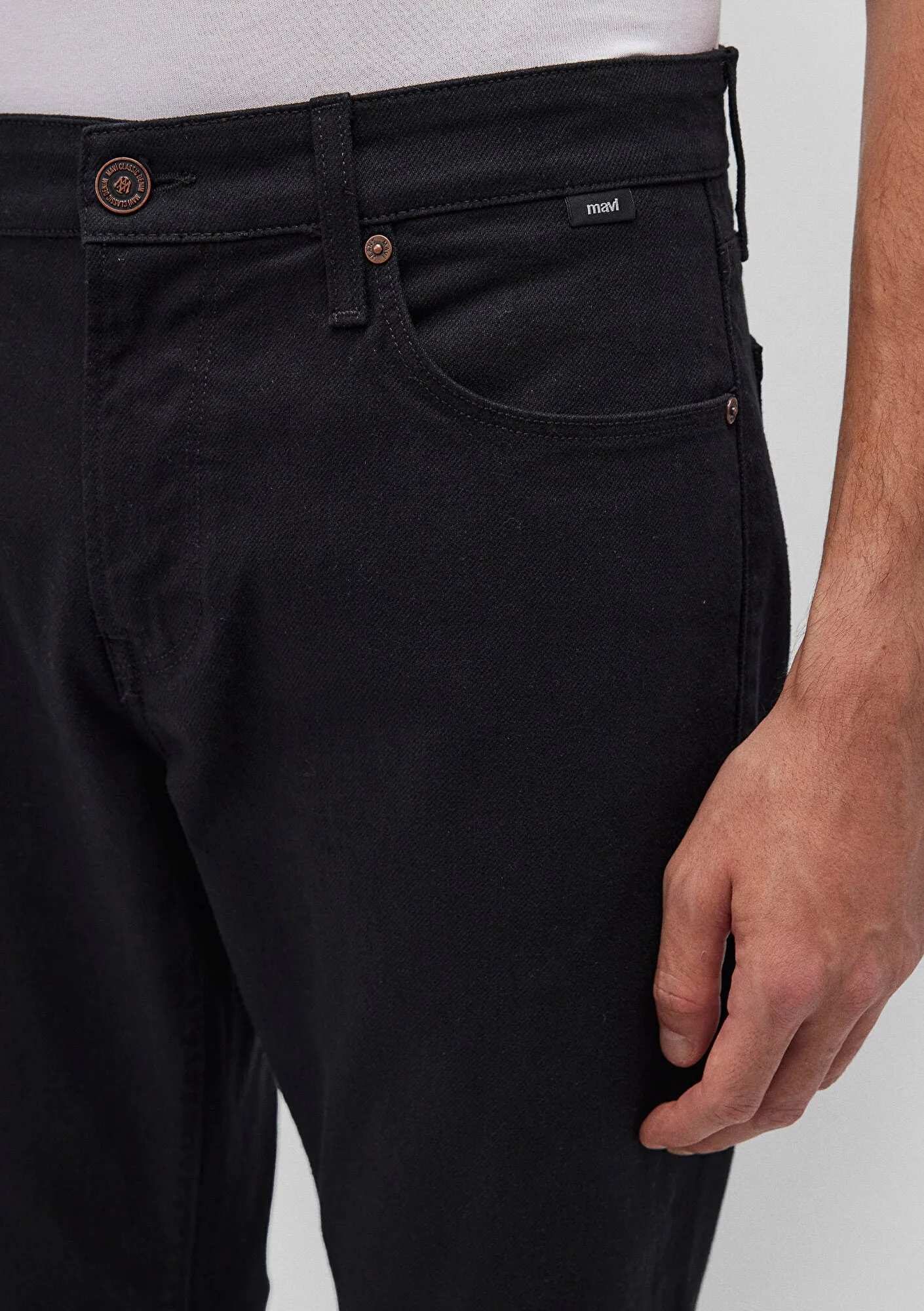Milan Black Classic Denim Jean Pants