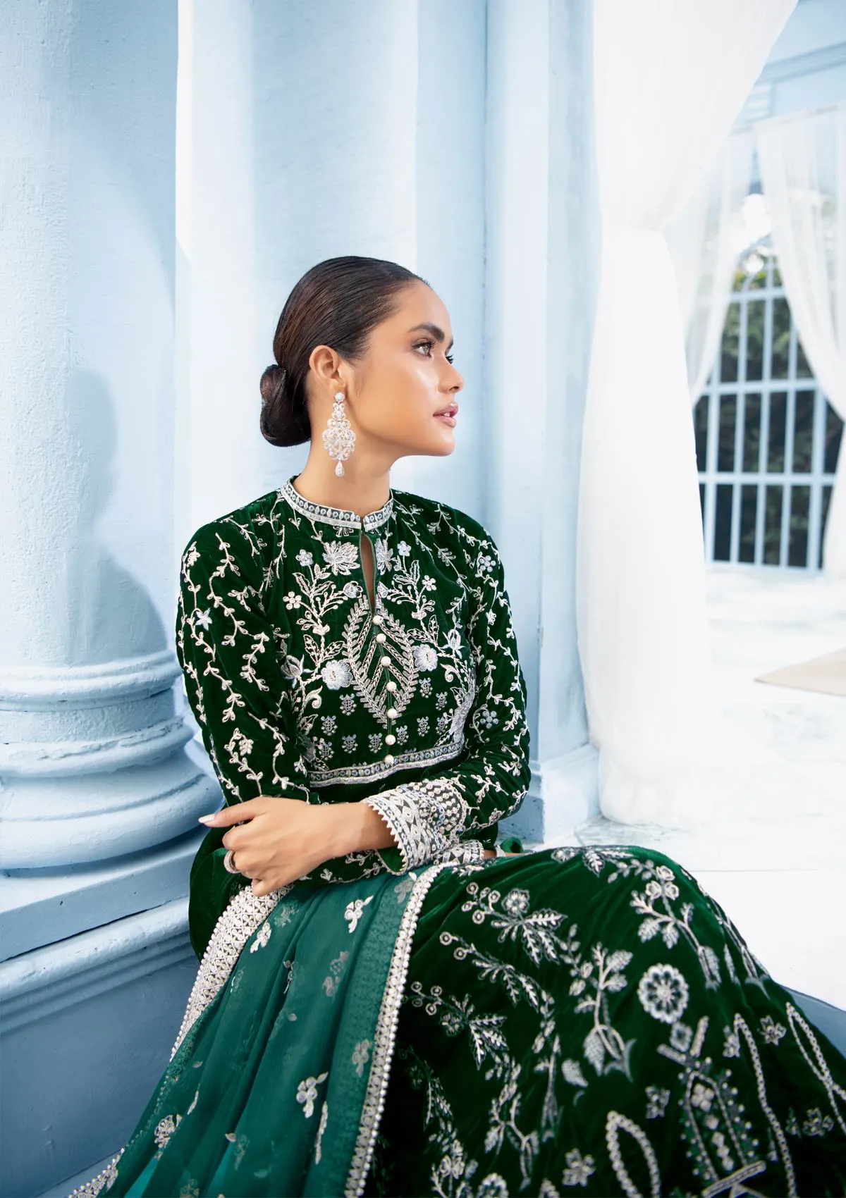 MON AMOUR - LOOK 01 | AIK Atelier Mon Amour Velvet 2021  Unstitched Embroidered Velvet Suits