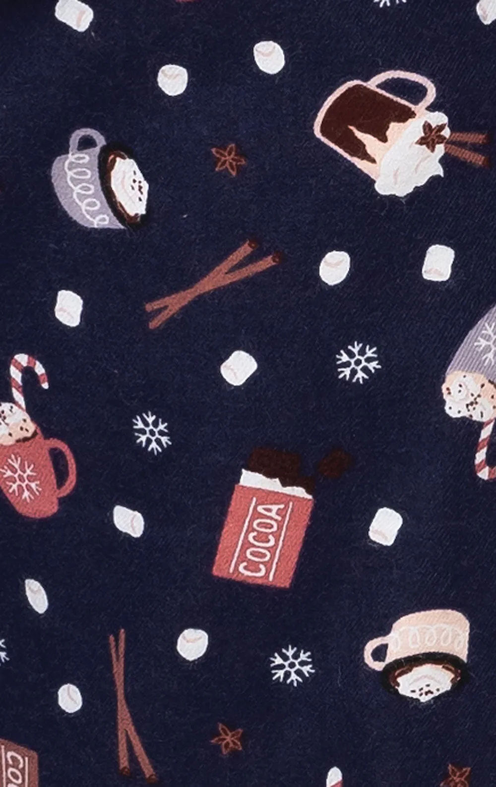 Mugs & Kisses Flannel Button-Front Pajamas