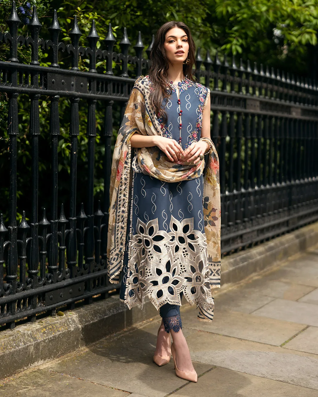 Mushq Luxury Lawn Embroidered Suits Unstitched PETALE SYMPHONY