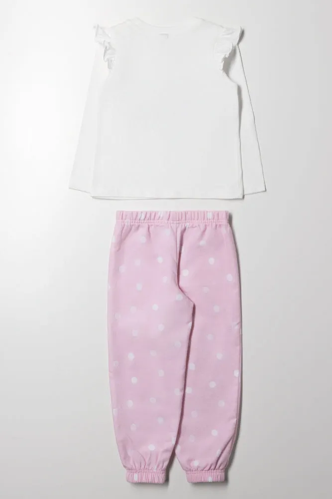 Mushroom Pyjamas White And Pink