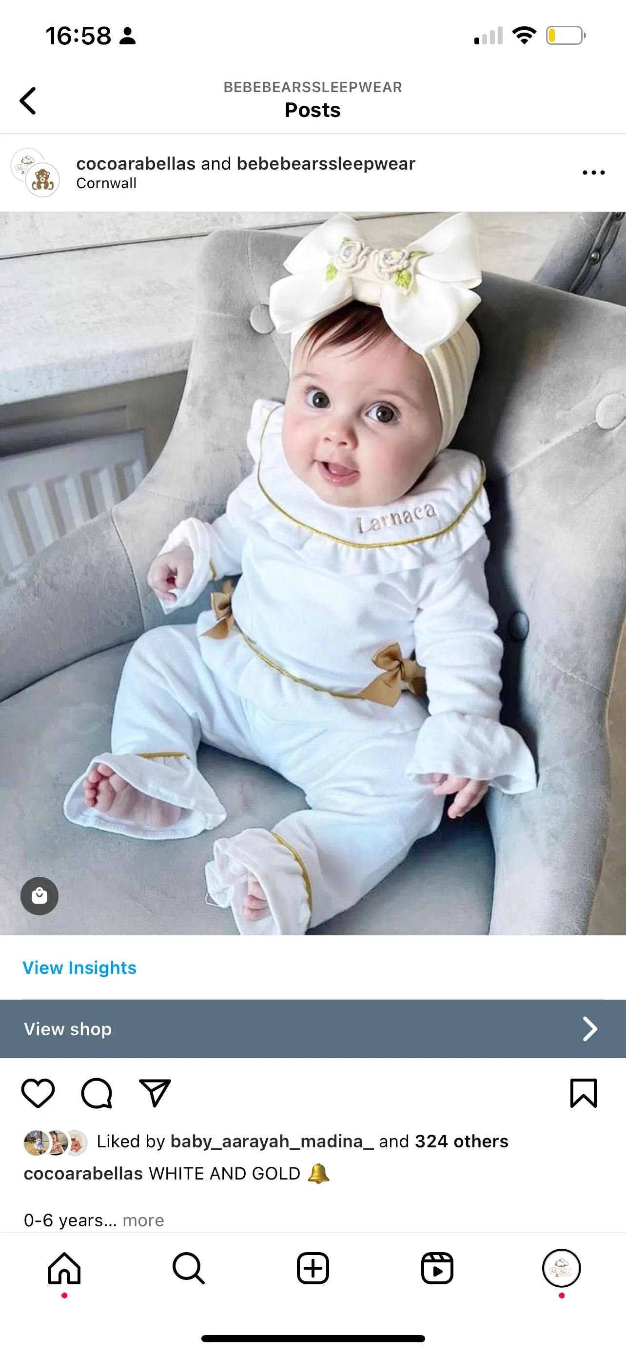 Name on collar - girls luxe pyjamas 🤍