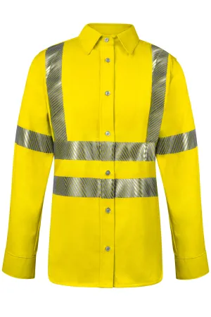 National Safety Apparel Vizable FR Hi-Vis Womens Work Shirt, Type R Class 3, 8.9 cal/cm² (each)
