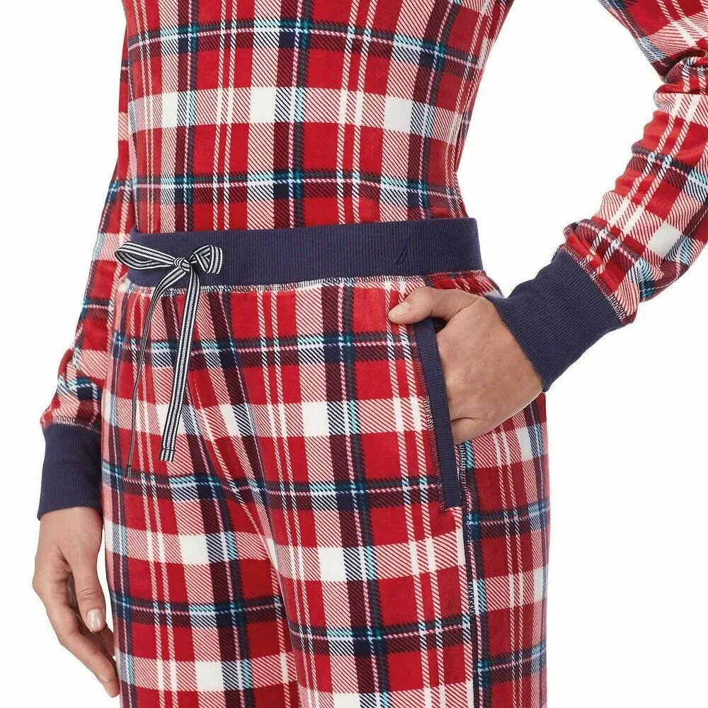 Nautica 2Piece Women's Silky Stretch Fleece Sleepwear Set