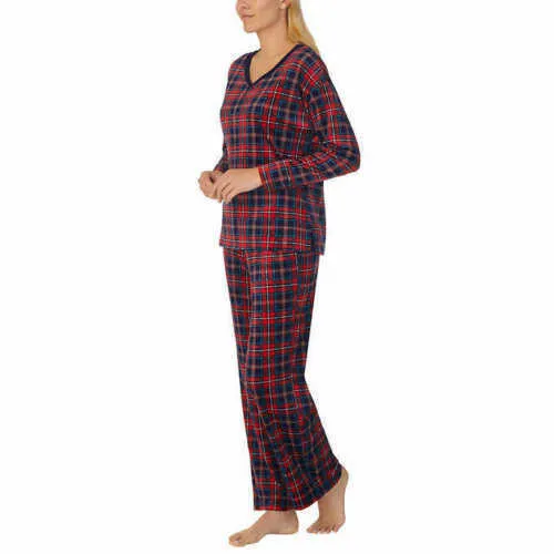 Nautica Women's 2 Piece Fleece Pajama Sleepwear Set