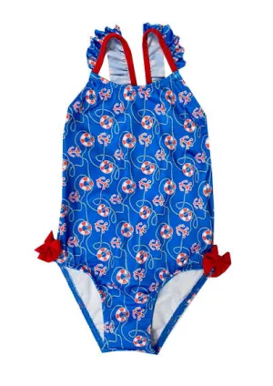 Nautical Girl's Swimsuit