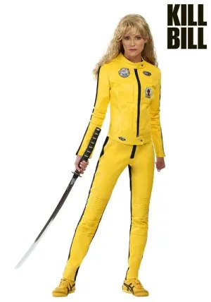 NEW Retails $88  Beatrix Kiddo motorcycle suit Kill Bill women's costume Sz S! Sword accessory NOT included