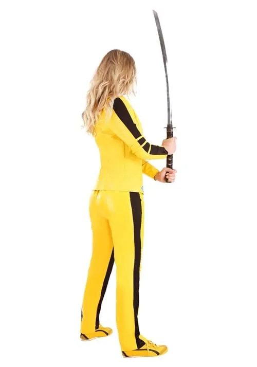 NEW Retails $88  Beatrix Kiddo motorcycle suit Kill Bill women's costume Sz S! Sword accessory NOT included