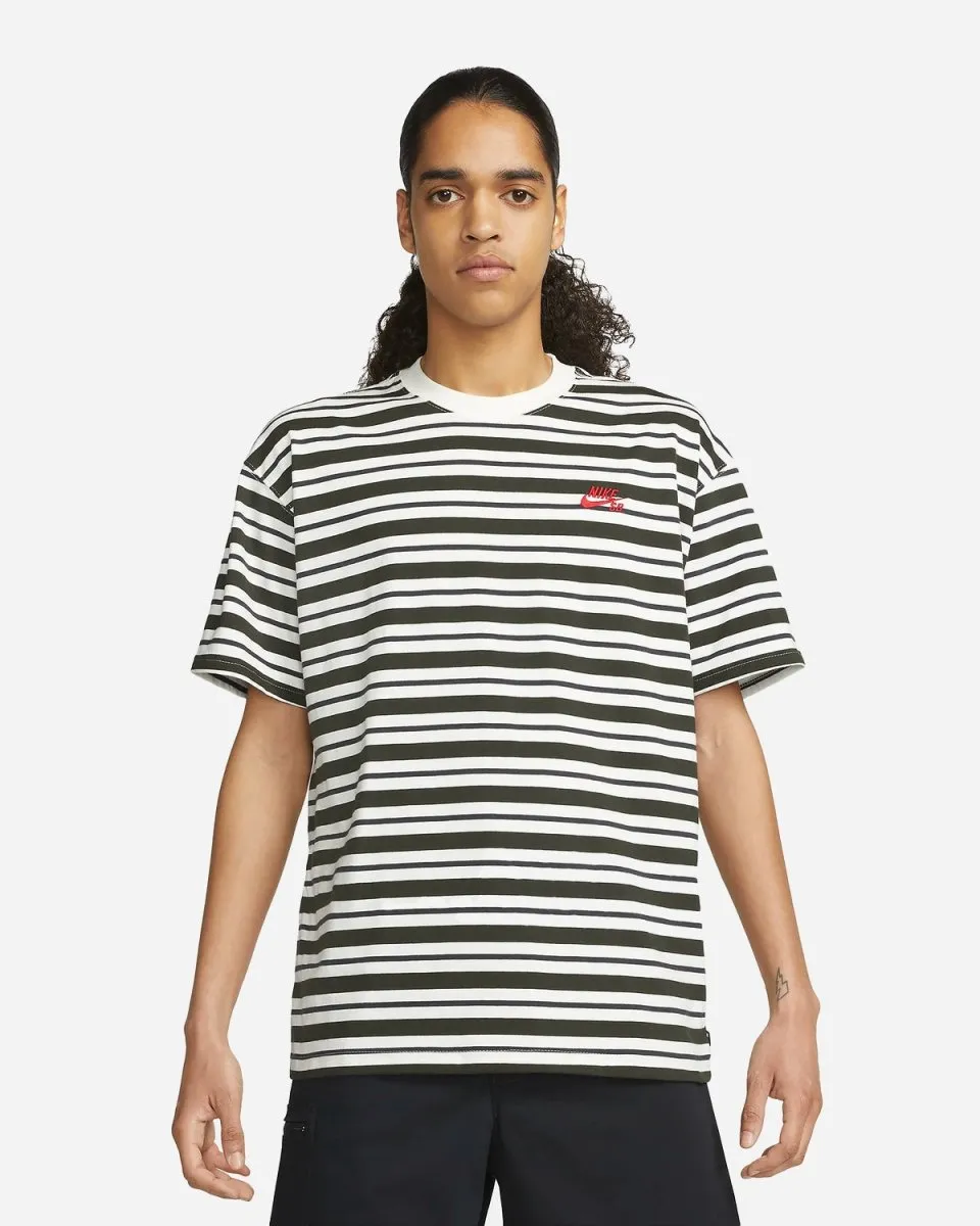 Nike SB Striped Tee - Sail/Dark Smoke Grey/Sequoia