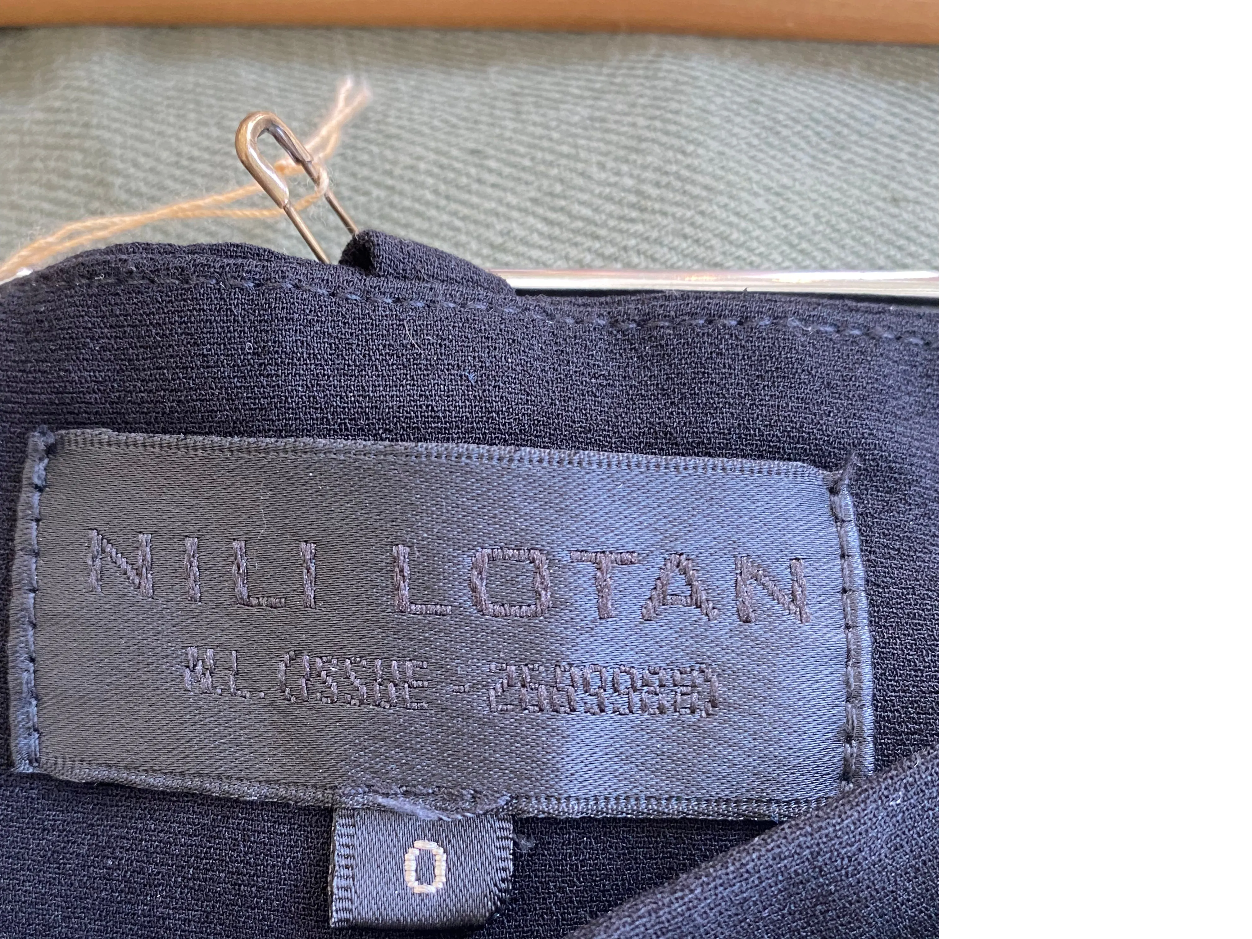 Nili Lotan Black Pants