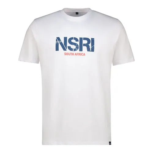 NSRI Distressed Cape Town Short Sleeve T-Shirt - White