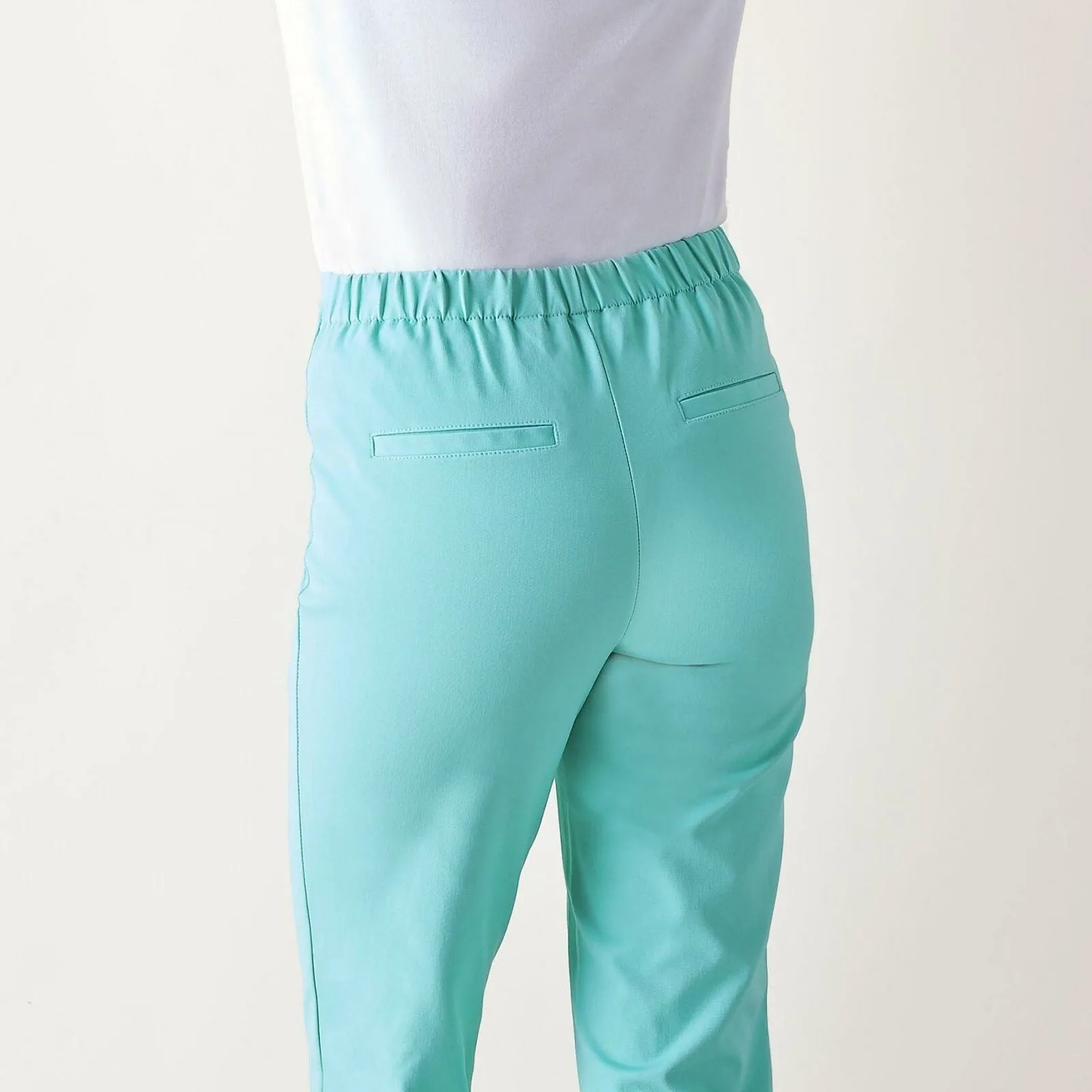 NWT Isaac Mizrahi Live! Women's Tall 24/7 Stretch Ankle Pants. A302698 14 Tall