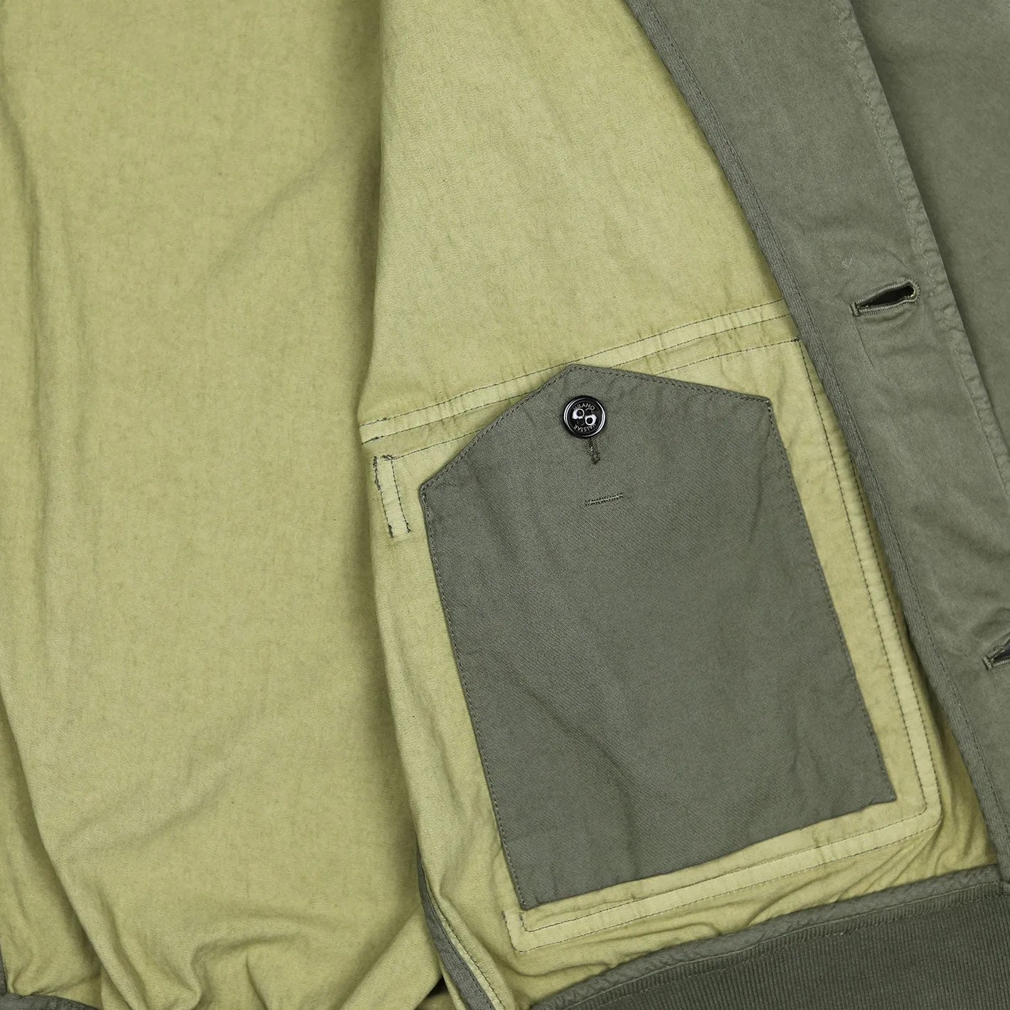 Olive Green Cotton Nylon Unlined Valstarino Jacket
